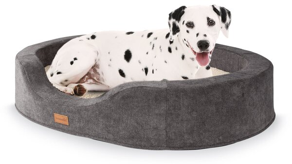 Brunolie Lotte, krevet za psa, jastuk za psa, perivi, ortopedski, protuklizni, prozračni, memorijska pjena, veličina L (100 x 20 x 80 cm)