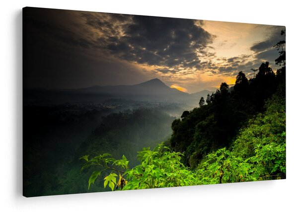 Slika - zeleni planinski krajolik (90x60 cm)