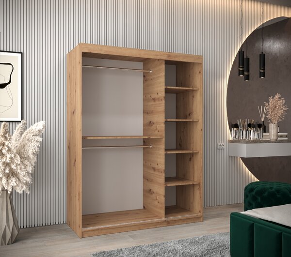 Zondo.hr Ormar za garderobu 150 cm Verika 1 150 (hrast artisan). Akcija -17%. 1063700