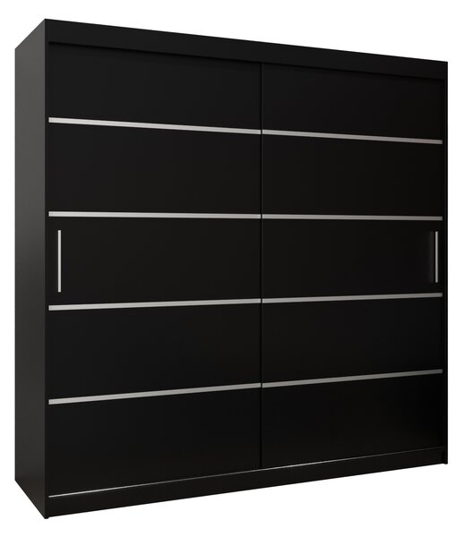 Ormar za garderobu 250 cm Verika 1 250 (crna)