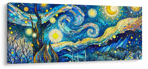 Slika – Mozaik zvjezdane noći (120x50 cm)