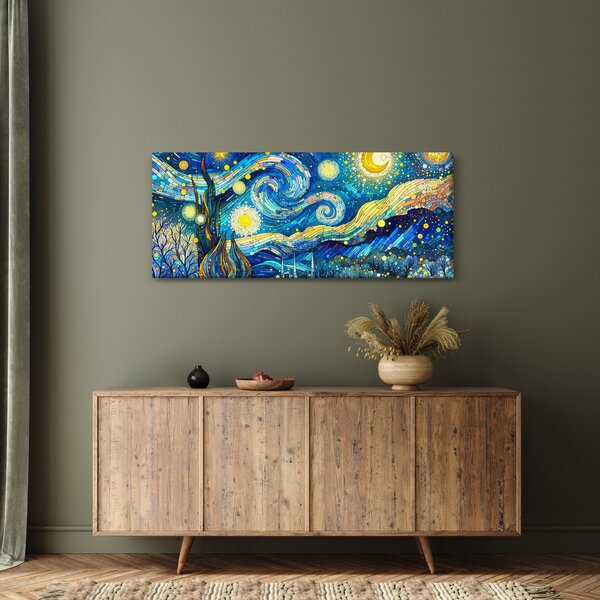 Slika – Mozaik zvjezdane noći (120x50 cm)