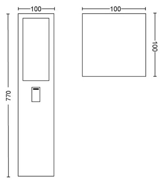 Impress PHILIPS HUE PODNA SVJETILJKA CRNA 2x8W 24V 8718696170519