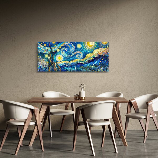 Slika – Mozaik zvjezdane noći (120x50 cm)