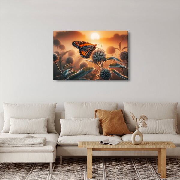 Slika – Leptir u zalazećem suncu (90x60 cm)