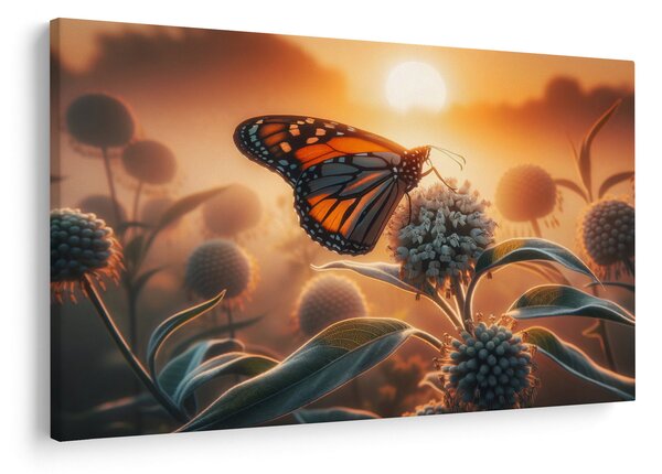 Slika – Leptir u zalazećem suncu (90x60 cm)