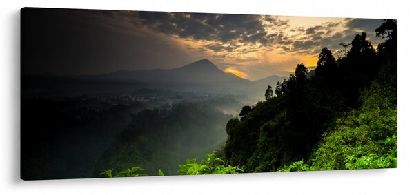 Slika - zeleni planinski krajolik (120x50 cm)