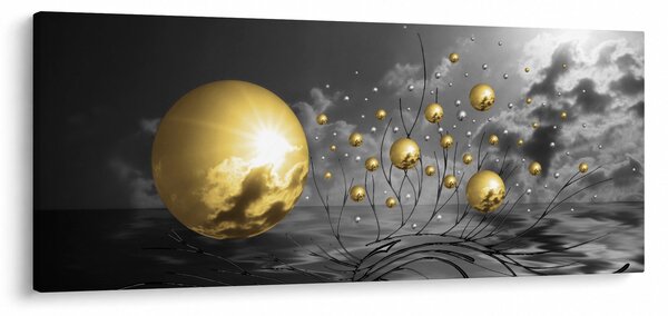 Slika oker kugli (120x50 cm)