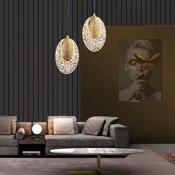Viseća Kristalna Lampa LED G088-1CP Złota