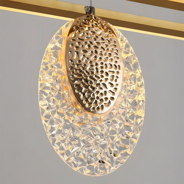 Viseća Kristalna Lampa LED G088-1CP Złota