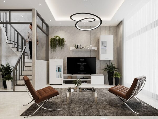 Zondo.hr Set za dnevni boravak s LED Frantal (hrast sonoma) . 1063853