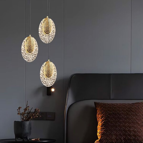 Viseća Kristalna Lampa LED G088-1CP Złota