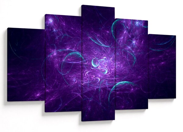 Slika moderne plave apstrakcije (150x105 cm)