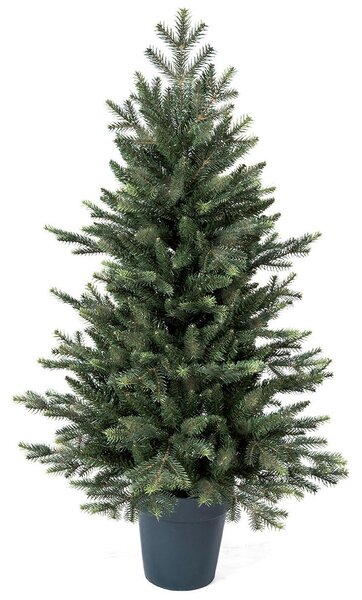 Umjetno božićno drvce 3D Mini Šumska Smreka 105cm u saksiji