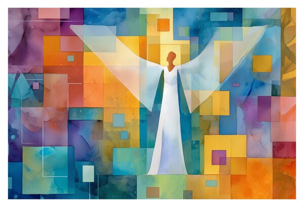 Slika - Geometrijski anđeo (90x60 cm)