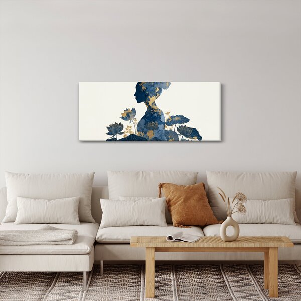 Slika - Mramorni profil žene (120x50 cm)