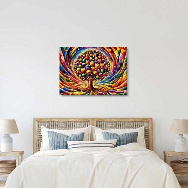 Slika – Šareno drvo s jabukama (70x50 cm)