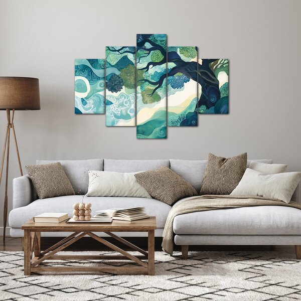 Slika – Zelena krošnja drveta života (150x105 cm)