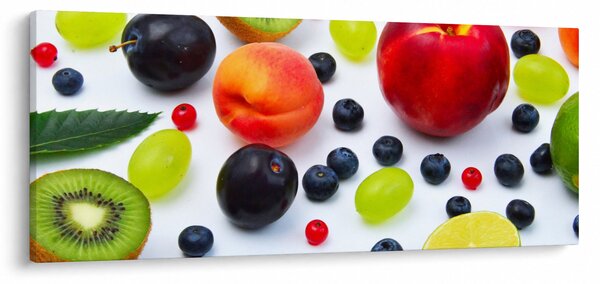 Slika voća s kapima vode (120x50 cm)