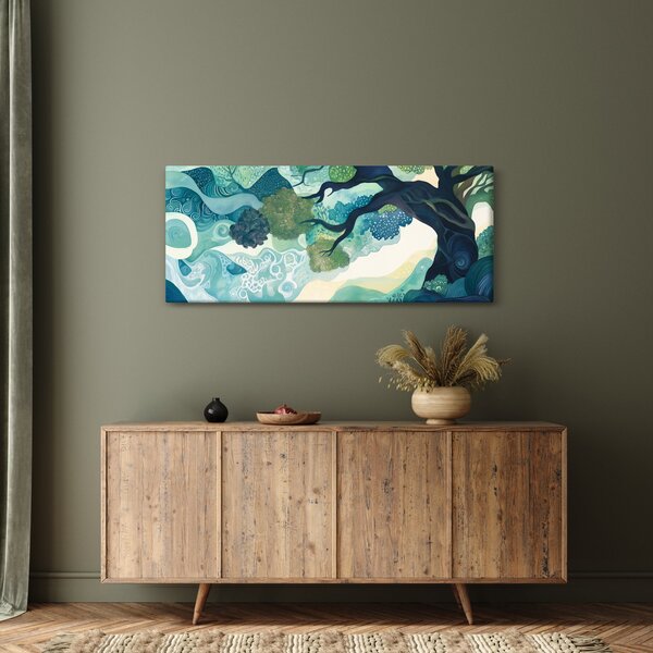 Slika – Zelena krošnja drveta života (120x50 cm)