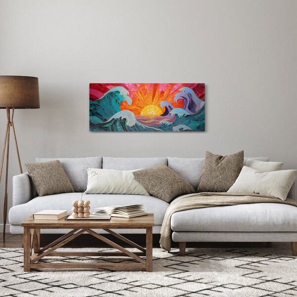 Slika - Mozaik valova (120x50 cm)