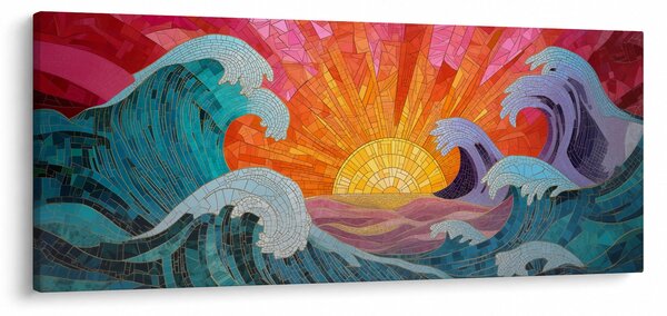 Slika - Mozaik valova (120x50 cm)