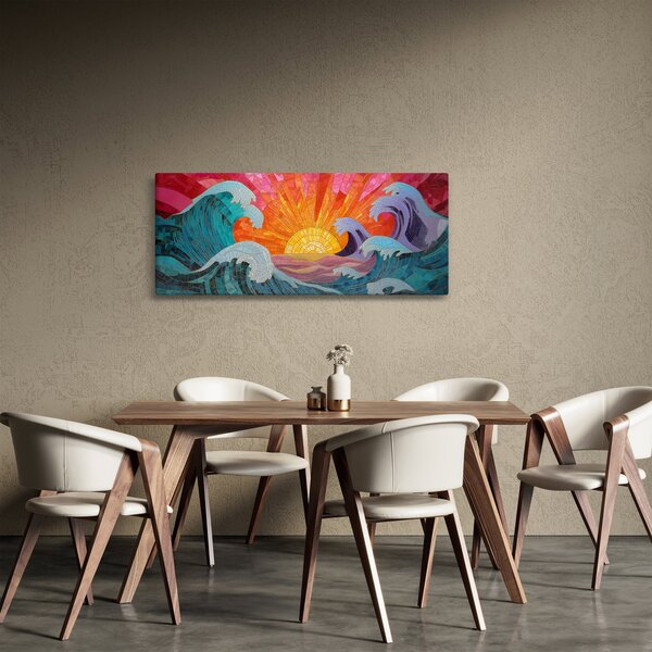 Slika - Mozaik valova (120x50 cm)