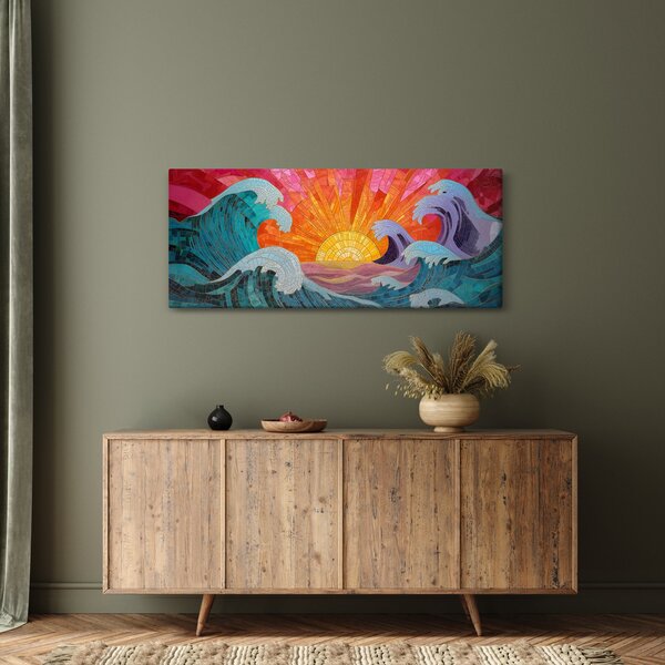 Slika - Mozaik valova (120x50 cm)