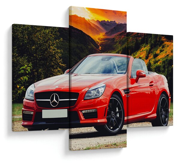 Slika - crveni Mercedes (90x60 cm)