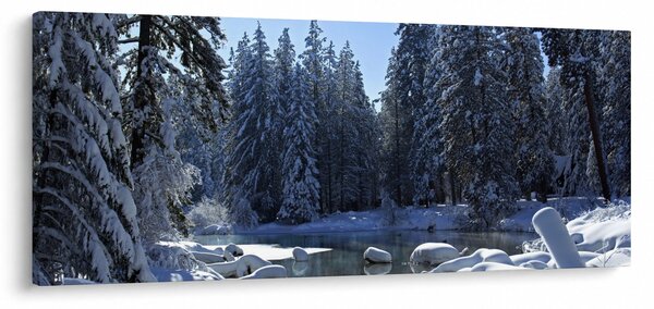 Slika snježne šume (120x50 cm)