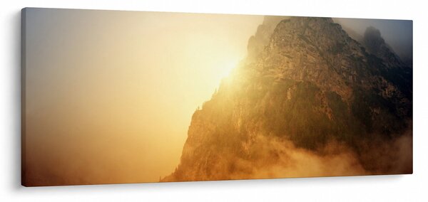 Slika planine u magli (120x50 cm)