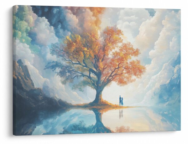Slika – Drvo života i ljubavi (70x50 cm)