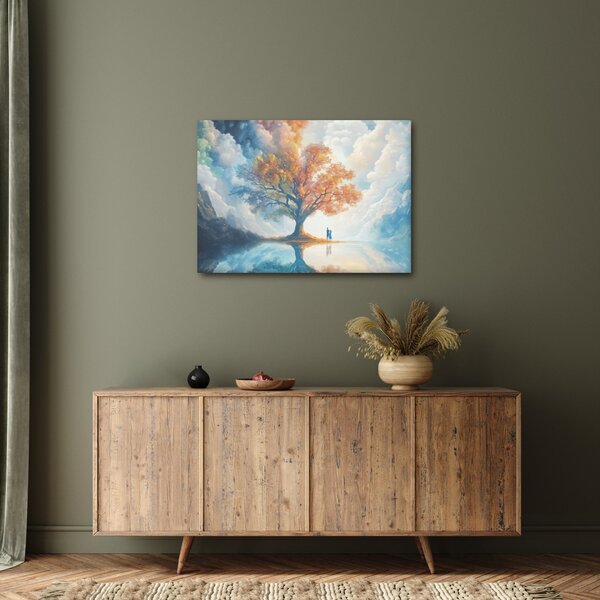 Slika – Drvo života i ljubavi (70x50 cm)