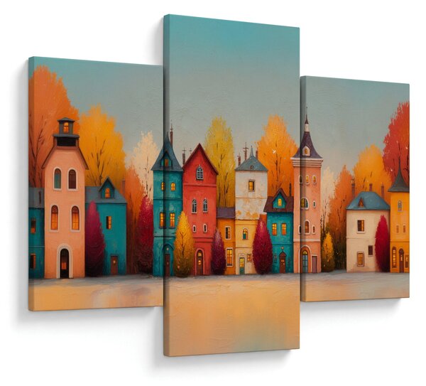 Slika - Jesensko selo (90x60 cm)