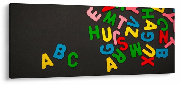 Slika - slova u boji (120x50 cm)