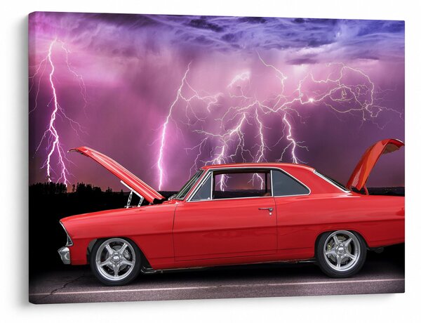 Slika crvenog automobila (70x50 cm)