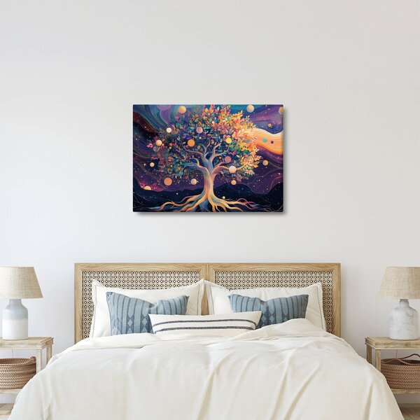Slika – Ljubičasto drvo puno energije (70x50 cm)