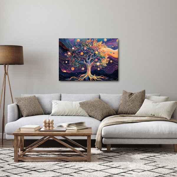 Slika – Ljubičasto drvo puno energije (70x50 cm)