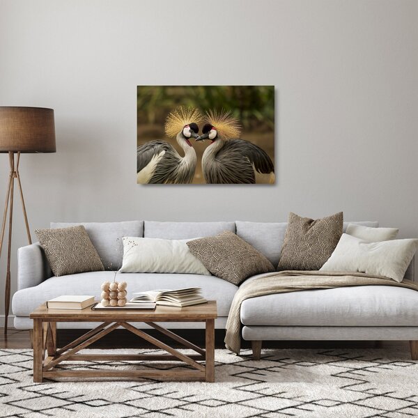 Staklena slika ptica (70x50 cm)