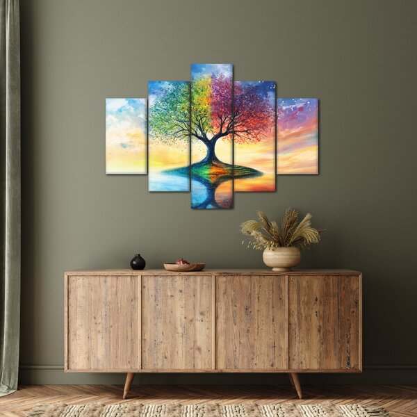 Slika – Oslikano drvo godišnjih doba (150x105 cm)