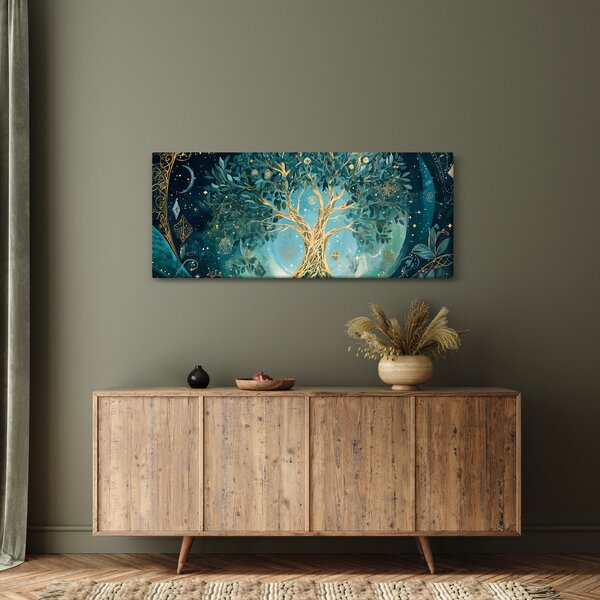 Slika – Drvo života u svemiru (120x50 cm)