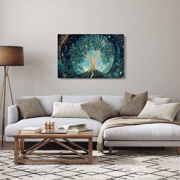 Slika – Drvo života u svemiru (90x60 cm)
