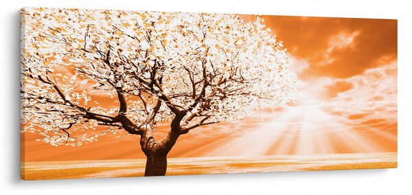 Narančasta slika stabla (120x50 cm)