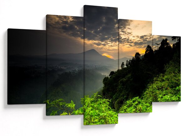 Slika - zeleni planinski krajolik (150x105 cm)