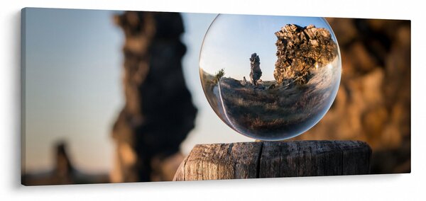Slika povećala i krajolika (120x50 cm)