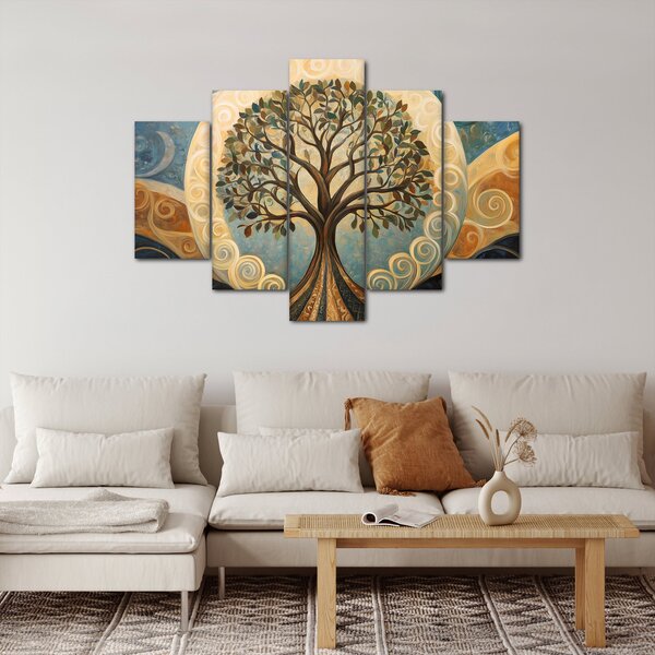 Slika – Drvo života i spirale (150x105 cm)
