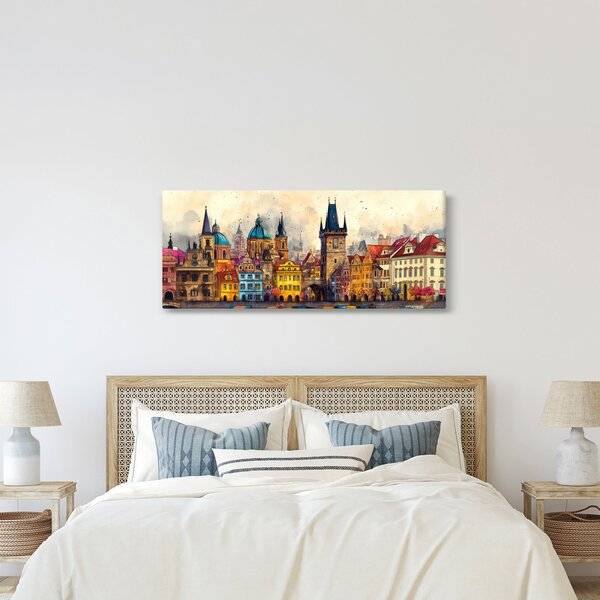 Slika - Jesen u oslikanom gradu (120x50 cm)