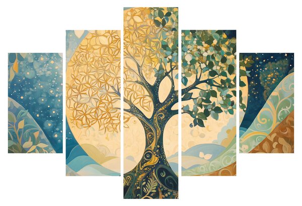 Slika – Drvo života u mjesecu (150x105 cm)