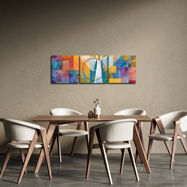 Slika - Geometrijski anđeo (sa satom) (90x30 cm)