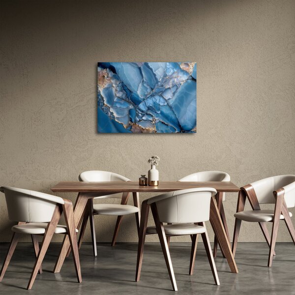 Slika - Plavi razvedeni mramor (70x50 cm)
